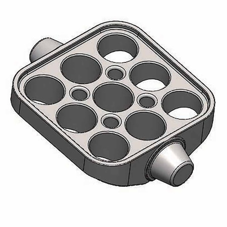 Globe Scientific Buckets, For Use With GCC-MP-SWING Rotor, 9 Tubes/Bucket, PK4 GCC-MP-SWING-7ML36